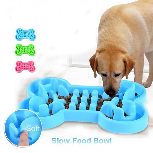 Slow Food Feeder Dog Bowl – Anti-Choke Travel Bowl