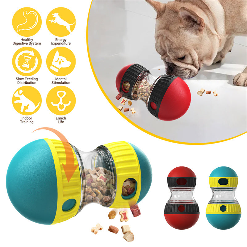 Interactive Treat Dispensing Dog Toy – Adjustable Puzzle Feeder