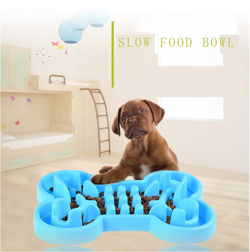 Slow Food Feeder Dog Bowl – Anti-Choke Travel Bowl