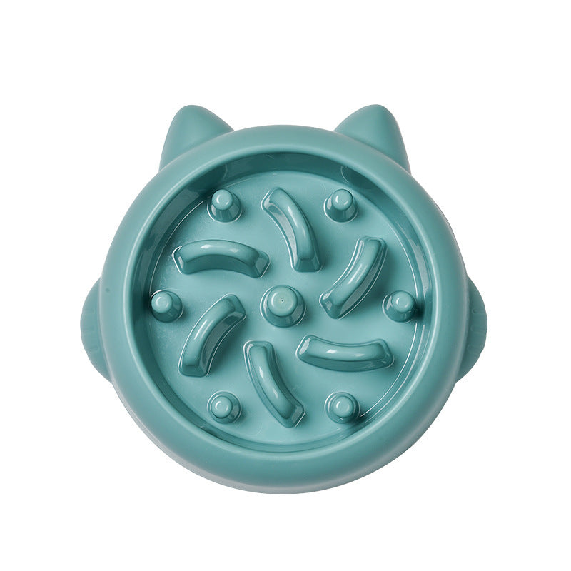 Slow Feeder Dog Bowl – Bone Design Anti-Gulp Feeding Dish