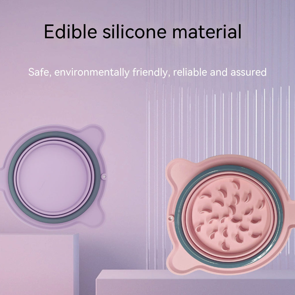 Portable Foldable Dual Dog Travel Bowl – Food & Water