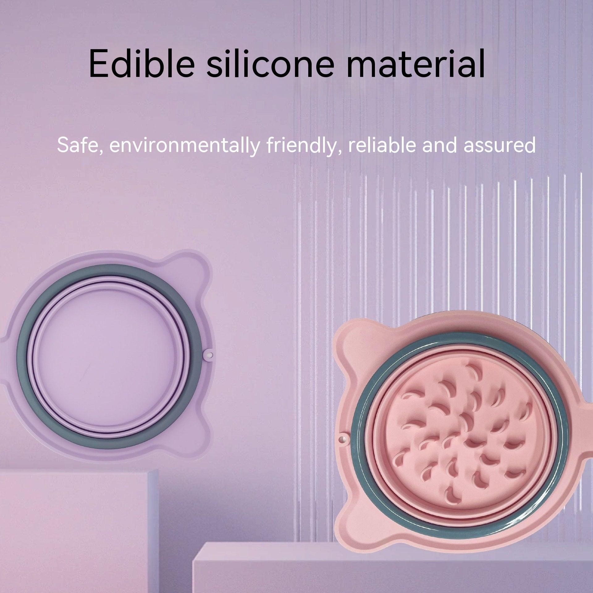 Portable Foldable Dual Dog Travel Bowl – Food & Water